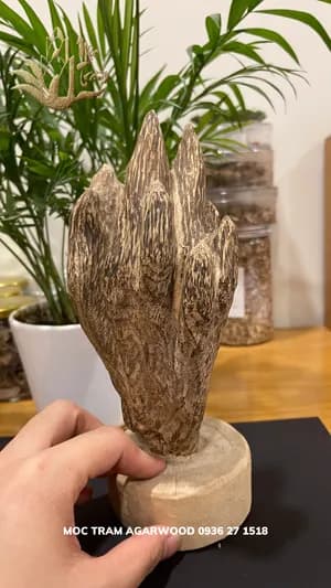 Hết hàng_Trầm hương cảnh - Trầm cảnh mini tự nhiên để bàn làm việc ông địa trang trí, thu hút tài lộc
