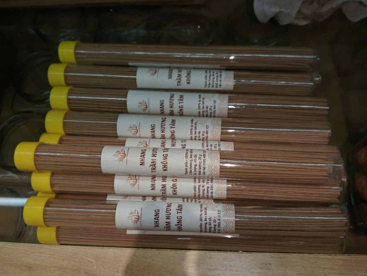 Nhang Trầm Hương Không Tăm Ống Nâu_Cao Cấp